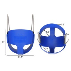 Baby Swing EVA Iron Swing Hanging Basket Swing for Your Baby Kid Outdoor Blue