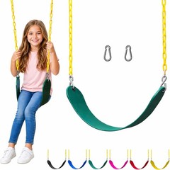 Jungle Gym Kingdom Swing Seat Replacement Kit Heavy Duty Chains Green