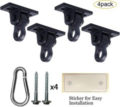 Heavy Duty Black Swing Hangers Screws Bolts Included Over 5000 lb Capacity Pl…