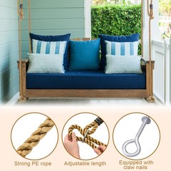 4 Pack Porch Swing Rope Kit Swing Bed Straps Holds 800 Lbs Adjustable Polypro…