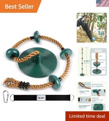Durable Tree Swing for Kids – Complete Climbing Rope with Platforms & Disc Seat