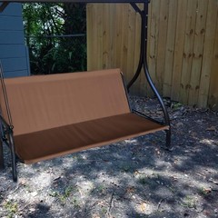 Patio Swing Seat Cover 600D Heavy Duty Swing Cushion Cover Outdoor Swing Seat…