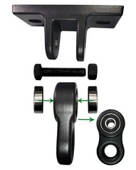Heavy Duty Black Swing Hangers Screws Bolts Included Over 5000 lb Capacity Pl…