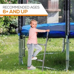 2 Step Weather Resistant Galvanized Steel Trampoline Access Climbing Ladder 4.7