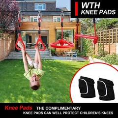 Ninja Warrior Obstacle Course for Kids Backyard with A Pair of Knee Pads, 60R
