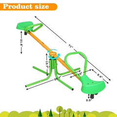 Leumius Kids Seesaw Outdoor Playground Teeter Totter Green FREESHIP
