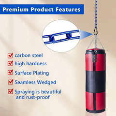 2 Swing Chains Heavy Duty (63″) Fully Plastic Coated with 4 Free Quick Links Ant