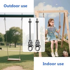 4 Heavy Duty Swing Hangers 360° Bearing Stainless Steel Swing Hooks 1000LBS