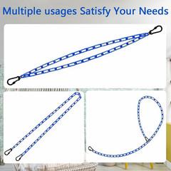 2 Swing Chains Heavy Duty (63″) Fully Plastic Coated with 4 Free Quick Links Ant