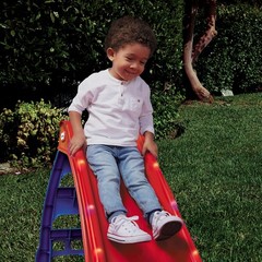 Light-Up First Slide for Kids – Indoor/Outdoor Fun, Red