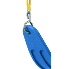 Swing Seat Blue Heavy-Duty Belt with Yellow Chain Child Playset Durable NEW