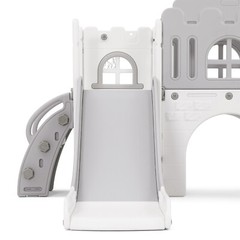 9 in 1 Kids Double Slides Toddler Backyard Playground Playset Indoor Outdoor