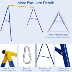 Heavy-Duty Metal Swing 660 LBS Frame Extra Large Swing Stand for Kids and Adults