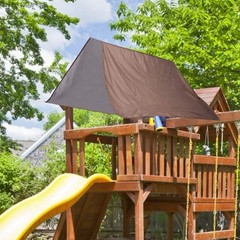 Outdoor Swing Canopy Cover, Tarp Sunshade, 190T Polyester, Waterproof, Four S…