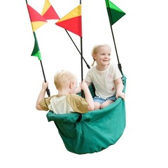 Large Platform 53” RPET Boat-Shaped Swing, Canoe Tree Swing for , Eco-Friend…