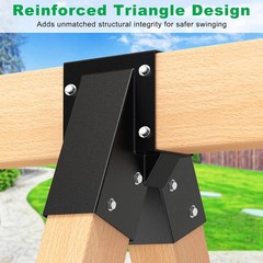 SELEWARE Heavy-Duty Swing Set Bracket – A-Frame Swing Set Hardware Kit with Moun