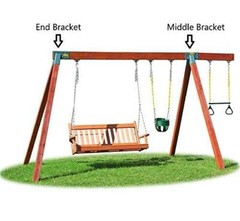 Eastern Jungle Gym Easy 1-2-3 A-Frame Swing Set Bracket Heavy Duty for EZ,