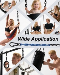 64inch Hanging Swing Chair Chain 2 4 Free Quick Links 1000LB Load Bearing,Indoor
