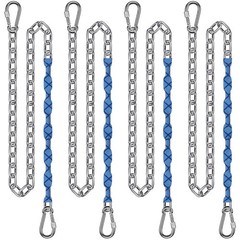 BeneLabel 4Pcs 65″ Stainless Steel Swing Chains with Quick Connect Hooks 1000…