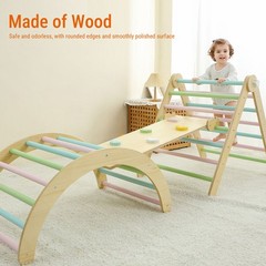 Baby Climbing Toys Wooden Climbing Set Toddlers Toys Indoor For 1-3 Years Old