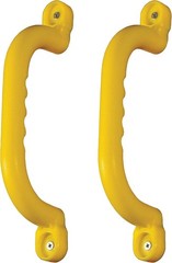 Compatible with Wooden Playsets Safety Handles PairUV-Coated Plastic Yellow