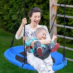 700lb 40 Inch Saucer Tree Swing for Kids Adults Outdoor 900D Oxford Waterproo…