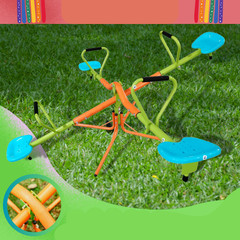 Outdoor Playground Four-seater Seesaw For Children 360 Degree Rotation