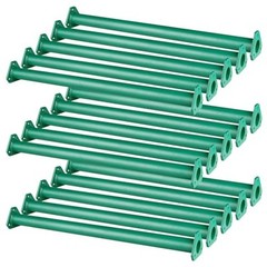 15 Set Metal Monkey Bars Ladder Rungs Set for Backyards 21.5 Inch Green