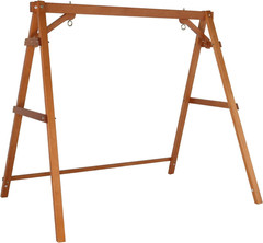Heavy Duty 660 LBS Wooden Swing Frame with Extra Bottom Connection Board