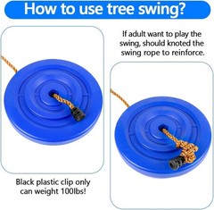 Safe & Thrilling 98FT Zip Line Adventure Kit with Swing Seat & Brake System