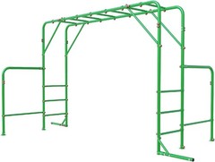 Outdoor Monkey Bars for Backyard with Gymnastics Bars, 400Lbs Heavy Duty Metal M