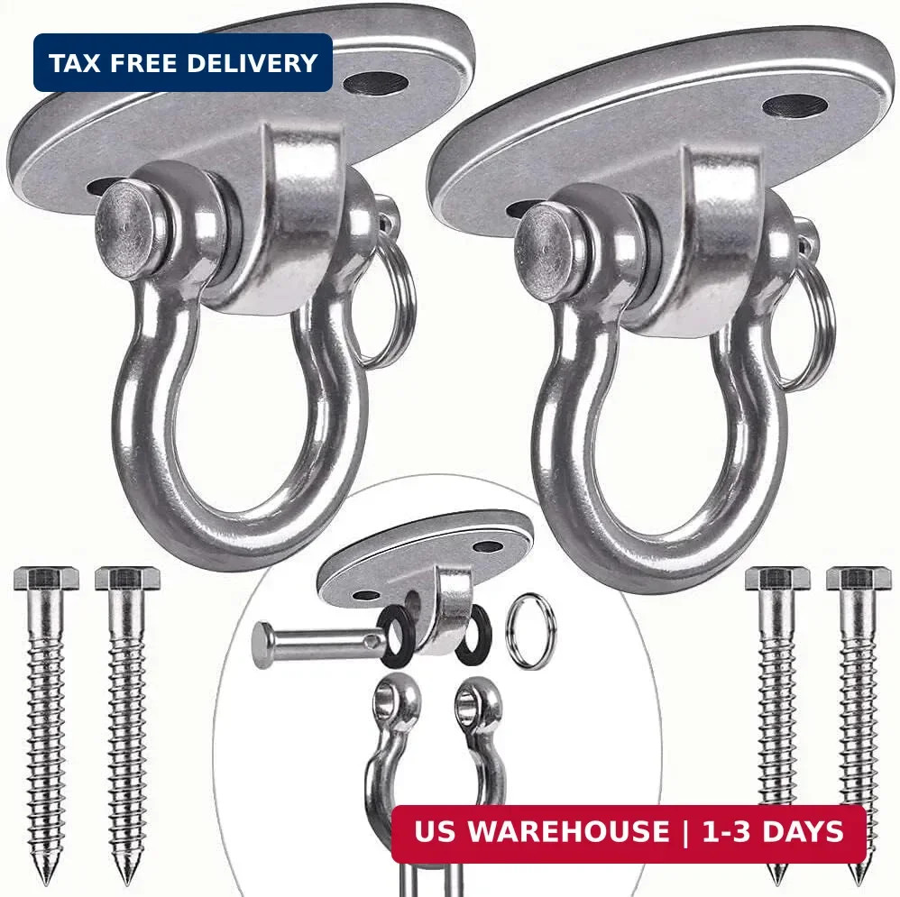 2Pack Heavy Duty Swing Hanger 180° Ceiling Swing Mount 1000 LBS Capacity Heavy B