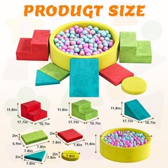 Soft Foam Climbing Blocks Set for Toddlers Indoor Climbing Play Gym Toys