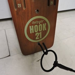 GoSports Hook 21 Wall Mount Ring Swing Game – Brown