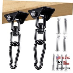 2 Pcs Swing Hanging Kit, Heavy Duty 2000 LB Capacity 360 Degree Rotating