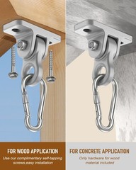 3500lb Heavy Duty Porch Swing Hangers Kit, with Screws Bolts for Wooden Sets …