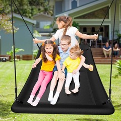 Trekassy Heavy Duty Swing Set for Kids Adult Playset w/ 60″ Large Platform Swing