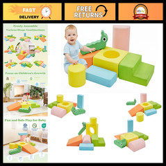 Toddler Climbing Foam Blocks Set – 7-Piece Baby Play & Activity Blocks