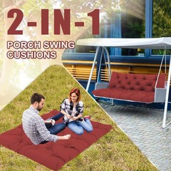 Premium 5″ Thick Waterproof Outdoor Swing Cushions Sturdy Durable 2-3 Seat Repla