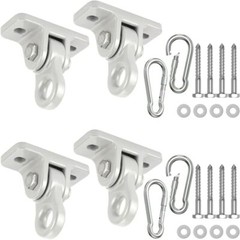 4 Pack Heavy Duty Porch Swing Hangers Kit for Wooden Playground Porch Patio