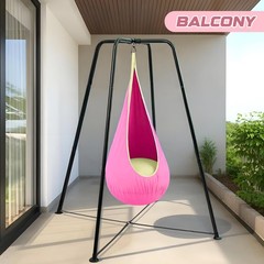 Sensory Swing Stand Frame with Pod Chair and Swings Set Kid Heavy Duty Metal …