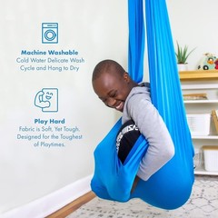Sensory Swing for Kids & Adults – Holds 300lbs, Indoor Outdoor Sensory Swing …
