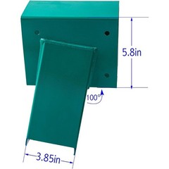 Heavy Duty Green Swing Set Brackets DIY Wooden Swing Hardware Kit with Mounting