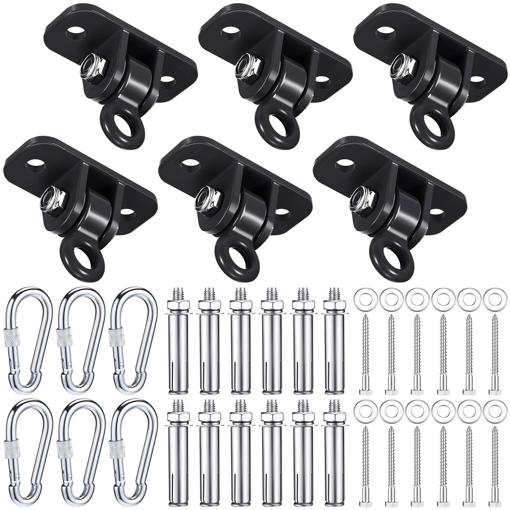 6 Sets of Robust Swing Hangers for Wooden Concrete Set with Swing Hooks Screw…