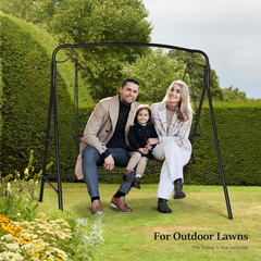 Upgraded Metal Porch Swing Stand with Antique Bronze Finish, Heavy Duty 660 LBS