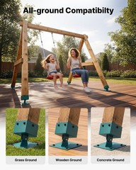 VEVOR Swing Set Brackets 4 Pack Heavy Duty Leveling Hardware on Uneven Ground