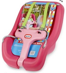 Little Tikes Swing 2-in-1 Snug and Secure Outdoor Baby Swing Magenta
