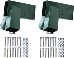 1-2-3 A-Frame 2 Brackets for Swing Set with All Mounting Hardware, Green