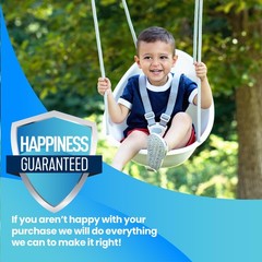 Coconut Toddler Swing Comfy Baby Outdoor, 3- Point Adjustable Safety Harness,…