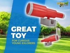 SWING SET STUFF INC MONOCULAR TELESCOPE (RED) play recess fun equipment kid 0289
